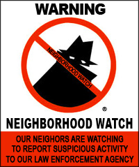 WNP Warning Neighborhood Watch Protected Area - Hall Signs